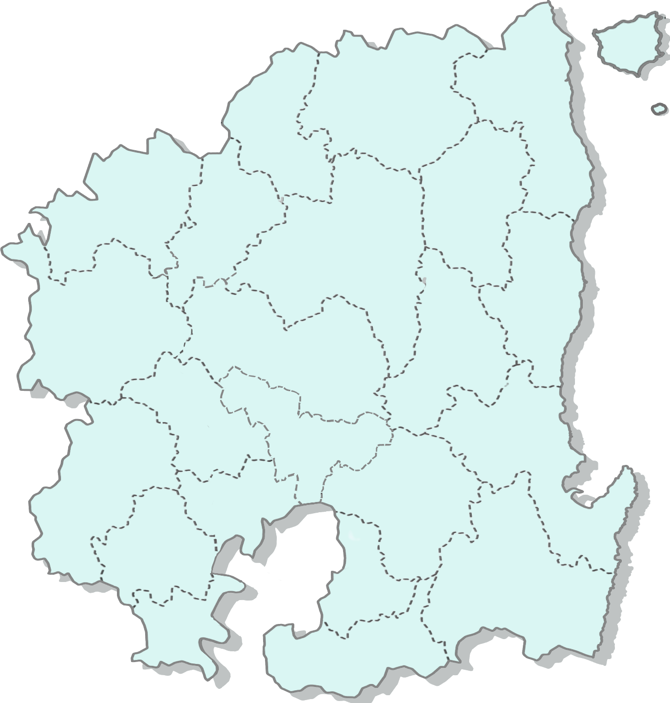 경상북도 지도